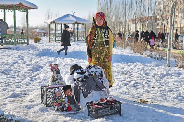 Snow Sculpture Festivals Held in Iran’s Tabriz, Ardabil