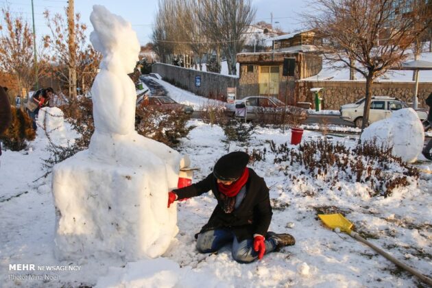 Snow Sculpture Festivals Held in Iran’s Tabriz, Ardabil