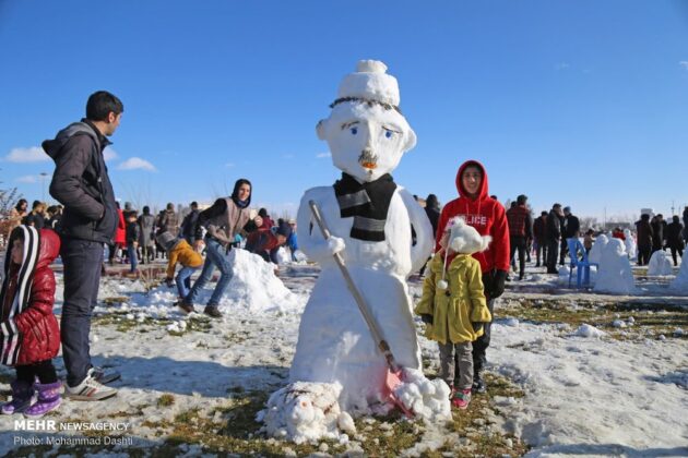 Snow Sculpture Festivals Held in Iran’s Tabriz, Ardabil