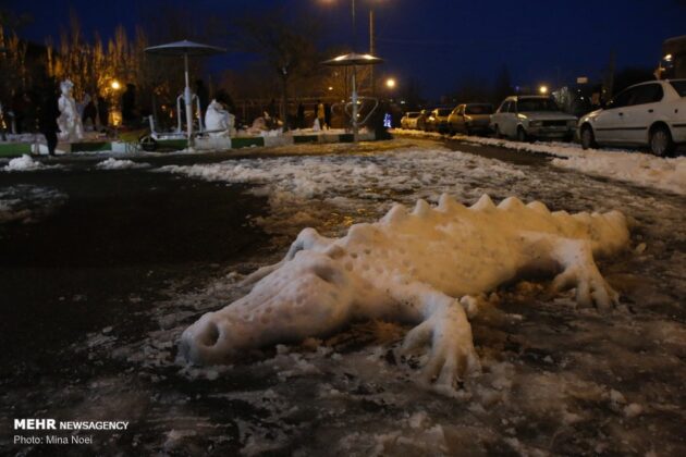 Snow Sculpture Festivals Held in Iran’s Tabriz, Ardabil