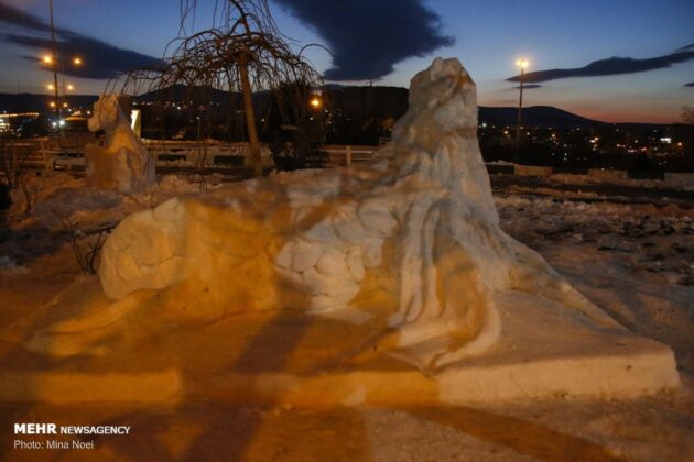 Snow Sculpture Festivals Held in Iran’s Tabriz, Ardabil