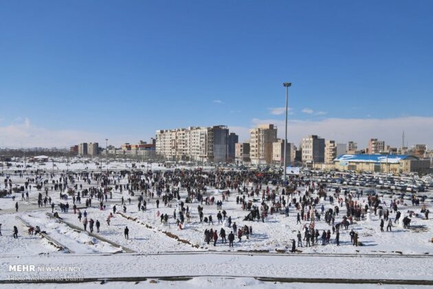 Snow Sculpture Festivals Held in Iran’s Tabriz, Ardabil