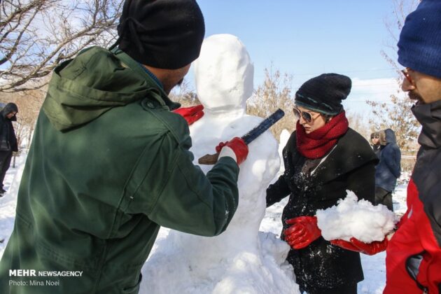Snow Sculpture Festivals Held in Iran’s Tabriz, Ardabil