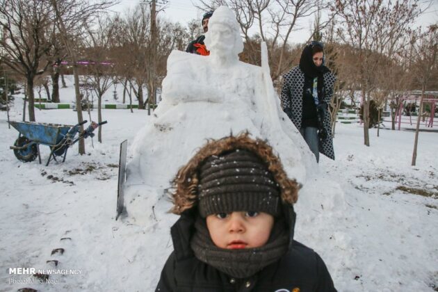 Snow Sculpture Festivals Held in Iran’s Tabriz, Ardabil