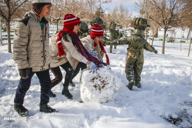 Snow Sculpture Festivals Held in Iran’s Tabriz, Ardabil