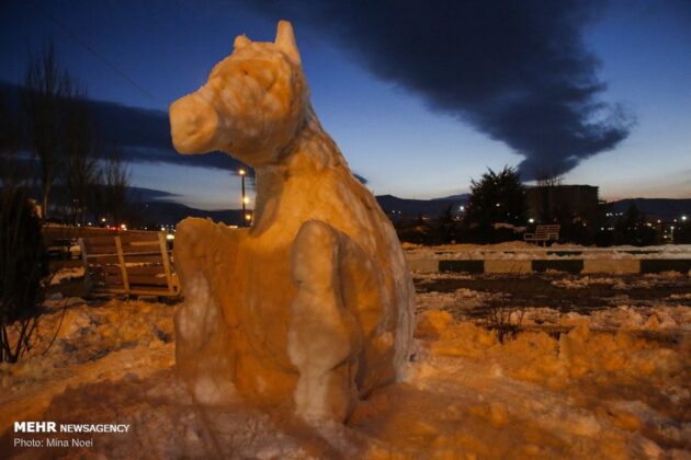 Snow Sculpture Festivals Held in Iran’s Tabriz, Ardabil