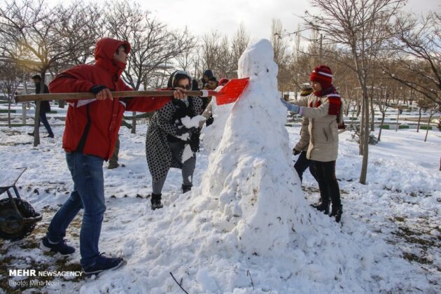 Snow Sculpture Festivals Held in Iran’s Tabriz, Ardabil