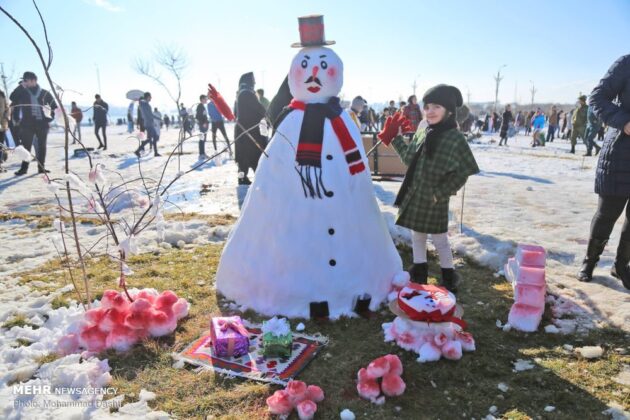 Snow Sculpture Festivals Held in Iran’s Tabriz, Ardabil