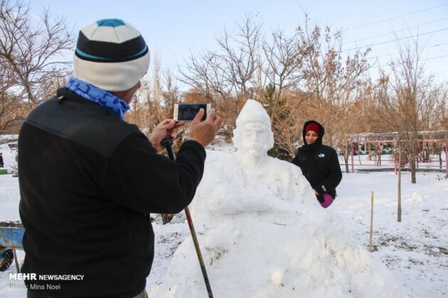 Snow Sculpture Festivals Held in Iran’s Tabriz, Ardabil