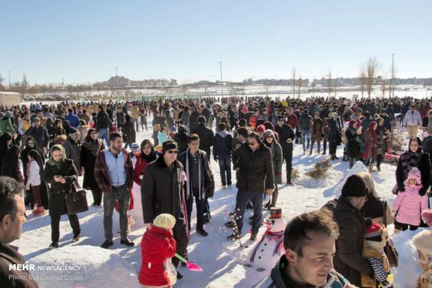 Snow Sculpture Festivals Held in Iran’s Tabriz, Ardabil
