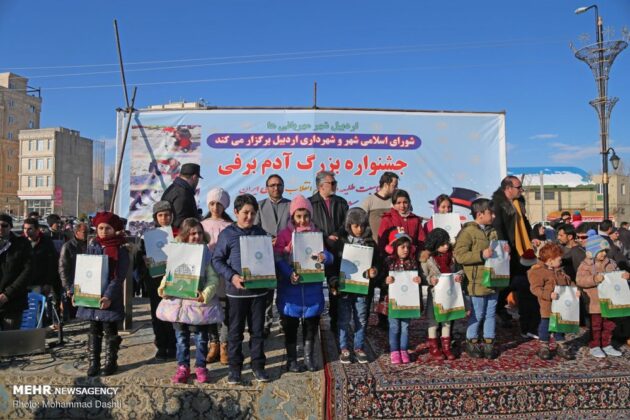 Snow Sculpture Festivals Held in Iran’s Tabriz, Ardabil