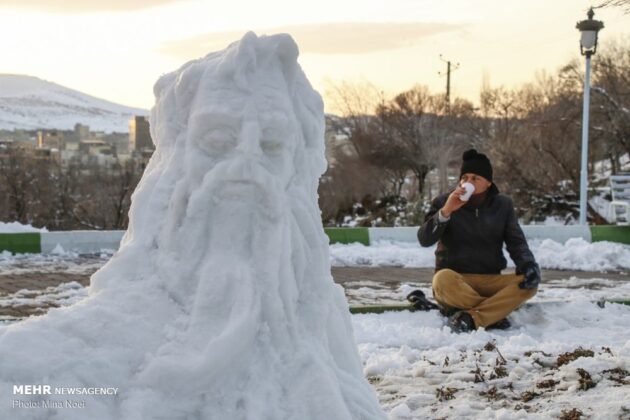 Snow Sculpture Festivals Held in Iran’s Tabriz, Ardabil