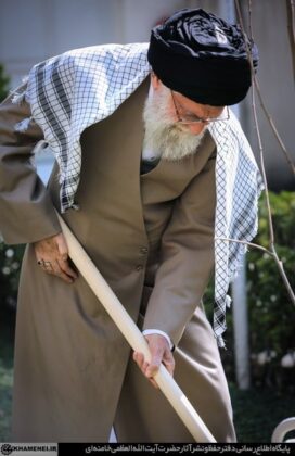 Iran Leader Plants Two Fruit Trees on National Arbour Day