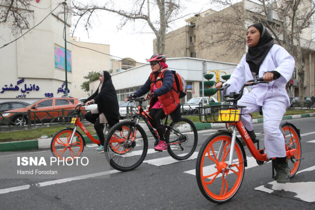 Tehran Citizens Share Joy of Bike Riding Together