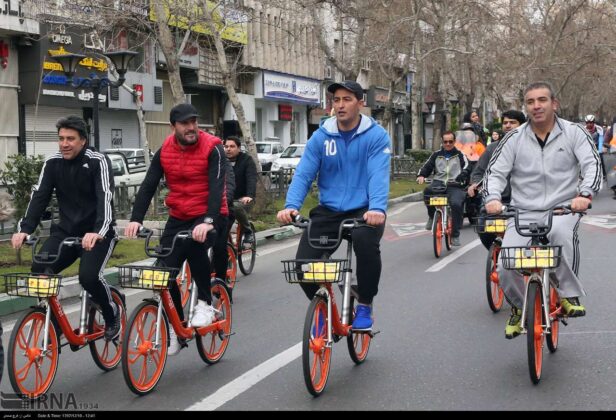 Tehran Citizens Share Joy of Bike Riding Together