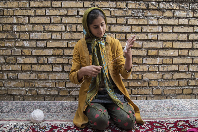 Chugha; Hand-Woven Sleeveless Coat for Iranian Nomads