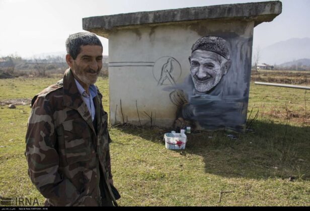 Oldsters Thrilled to See Their Portraits Painted on Village’s Walls