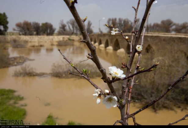 Water Flowing Again Beneath Ancient Barrage in Southern Iran