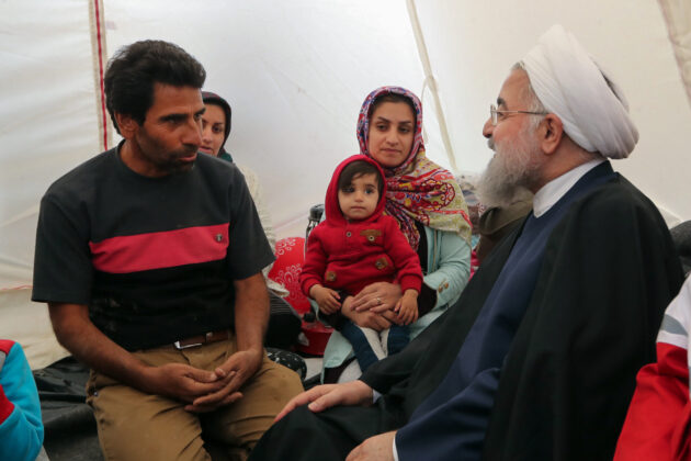 Iran President Pays Visit to Flood-Hit Areas