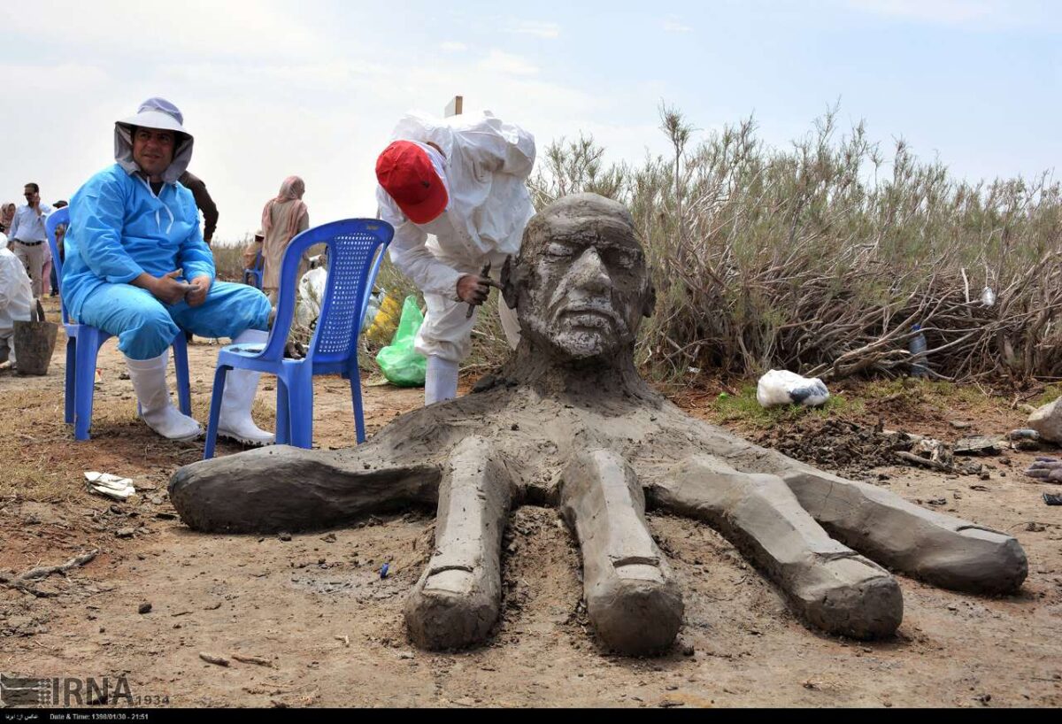 Salt Statues on Display in Art Festival East of Iran