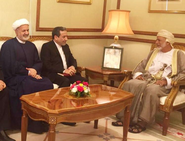 Abbas Araghchi deputy foreign minister of Iran met foreign minister of Oman in Muscat