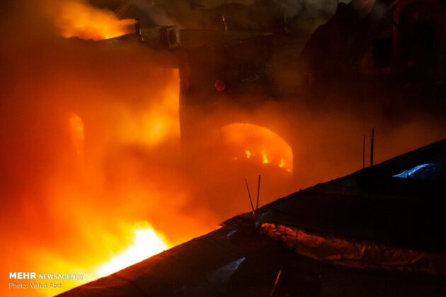 Fire in Grand Bazaar of Tabriz Wounds 16 Burns 100 Stores 10