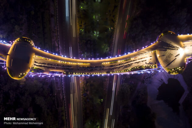 Public Iftar Ceremony in Tehran Tabiat Bridge