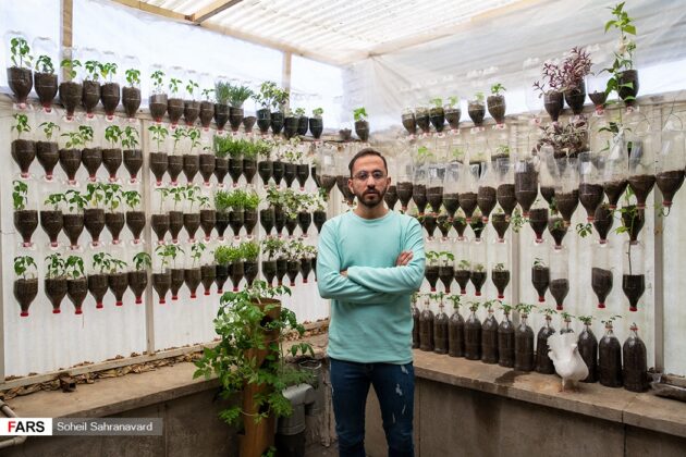 ‘Green House’ in Tehran Uses Plastic Bottles for Decoration