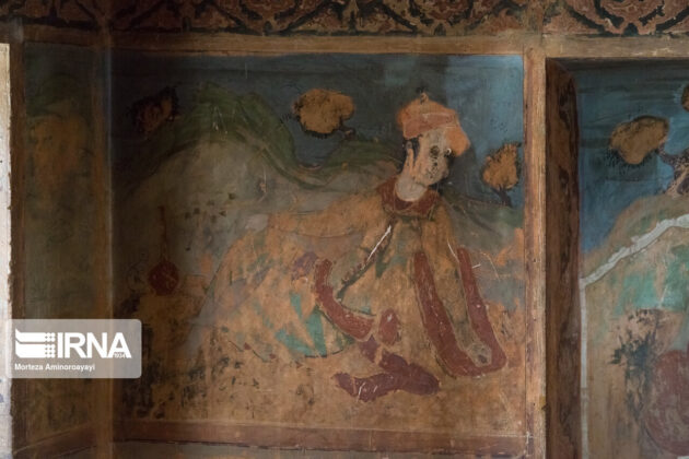 Artworks in Ali Qapu Historical Palace, Iran