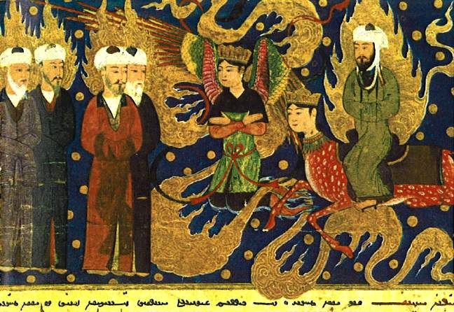 Ancient Illustration Celebrating Prophet Muhammad’s Life