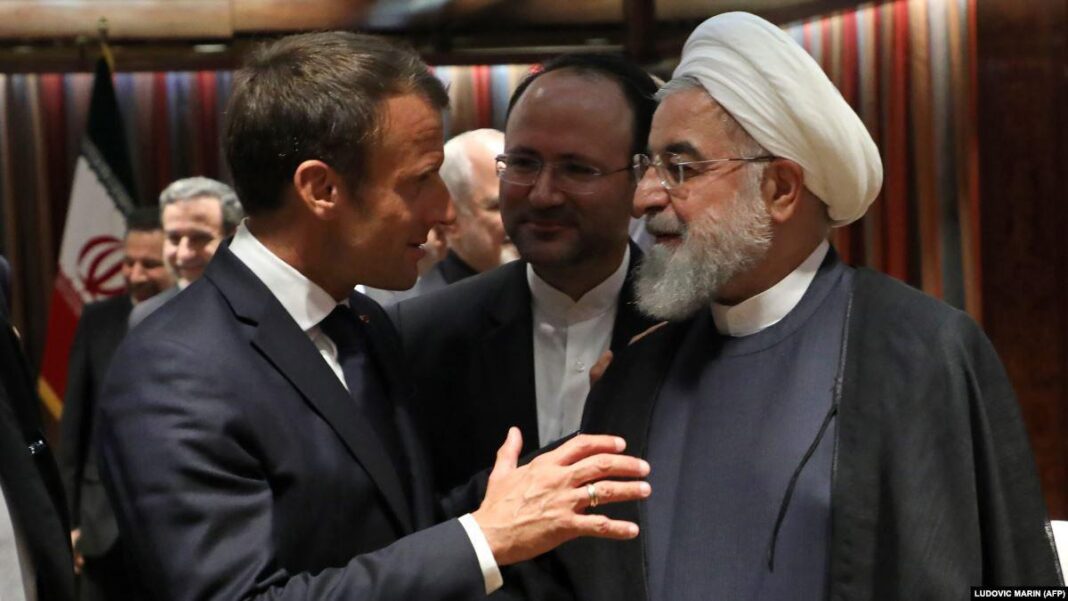 Rouhani and Macron meeting in UNGA