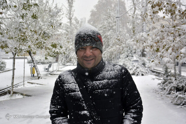 Autumn Snowfall in Tehran