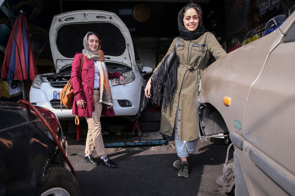 Two Iranian Girls Training to Become Mechanics 23 Two Iranian Girls Training to Become Mechanics