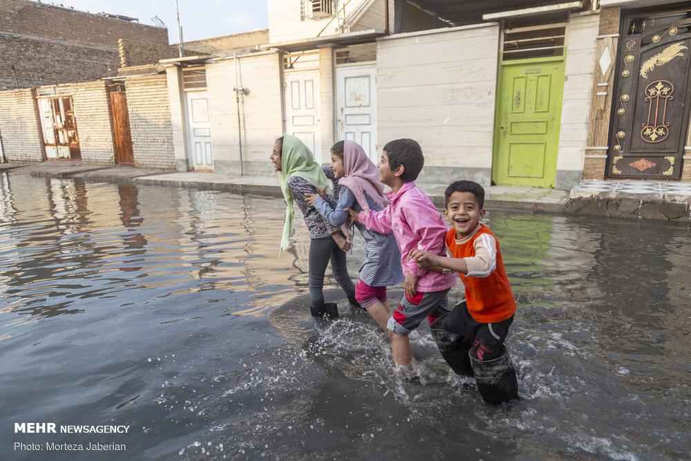Flooding in the city of Ahvaz in south-west of Iran