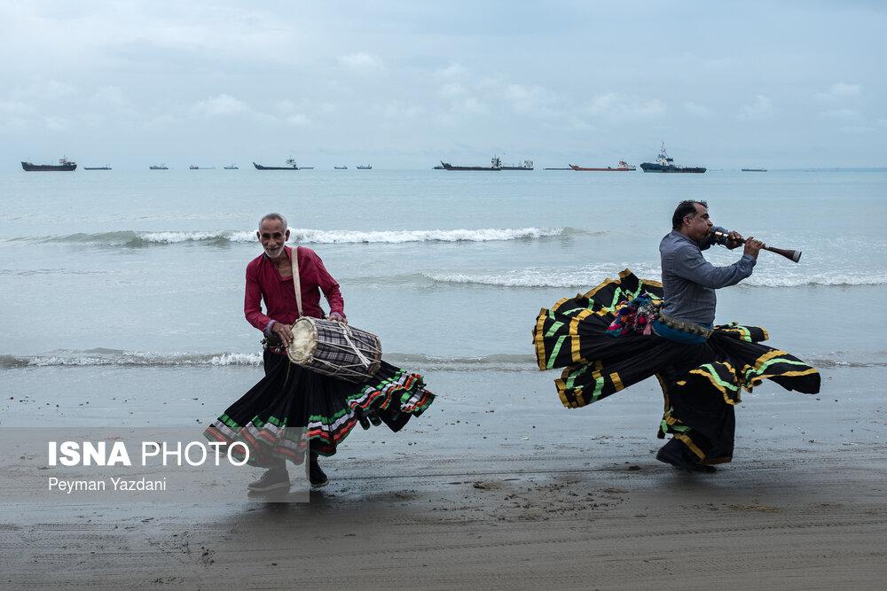 Musicians at a Coast Near Strait of Hormuz
