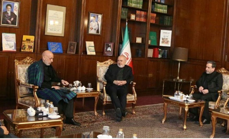 FM Zarif Meets Omani Counterpart, Hamid Karzai in Tehran