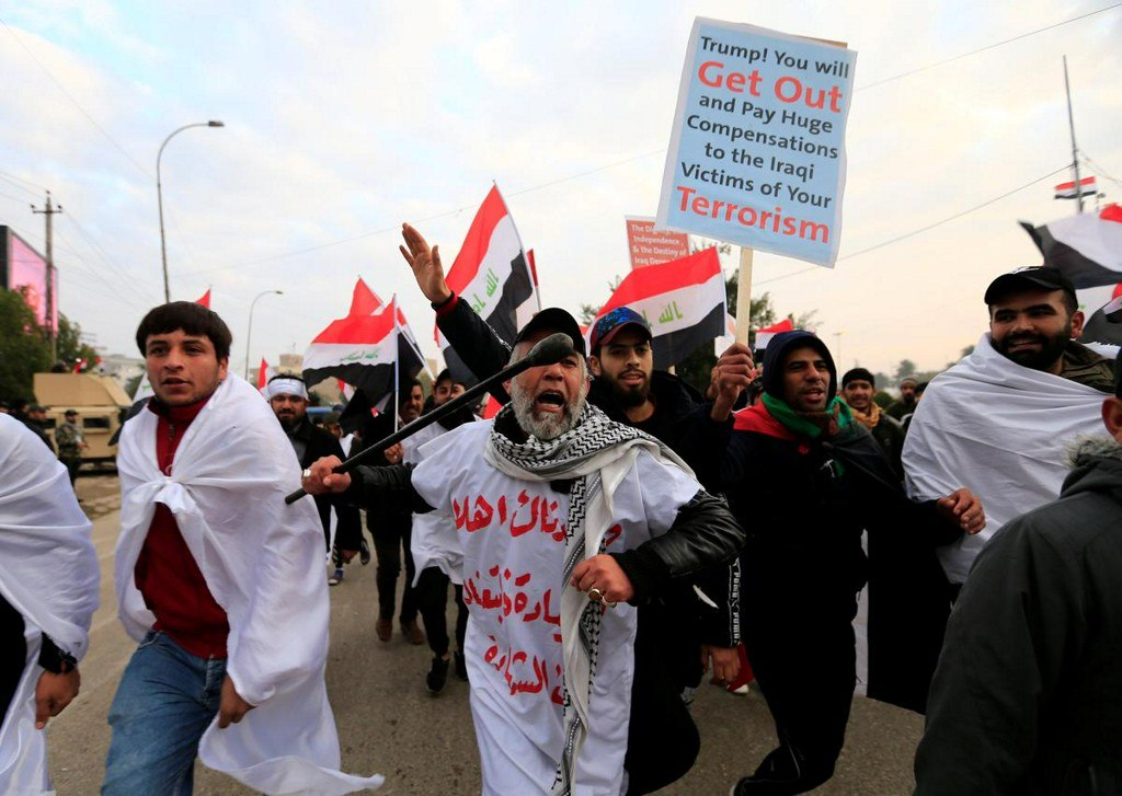 Iraqis Participate in Anti-US Rallies