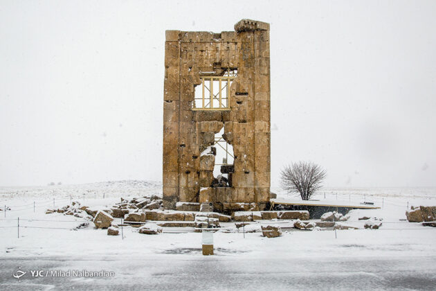 Iran's Pasargadae under snow