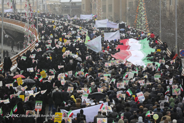 Millions in Iran Pour into Streets to Attend Revolution Anniversary Rallies