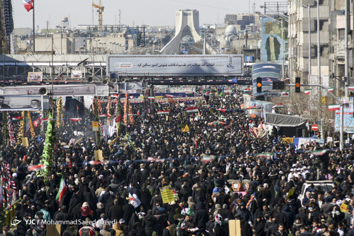 Millions in Iran Pour into Streets to Attend Revolution Anniversary Rallies