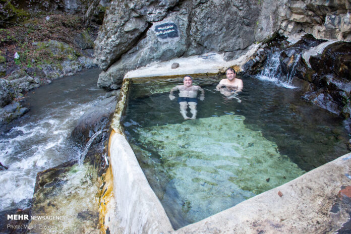 Meshe-Sui Hot Spring in Iran Ardabil