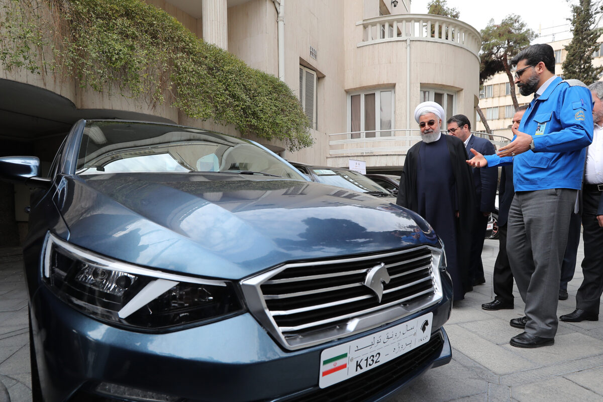 Iran President Unveils New Homegrown Cars Iran Front Page