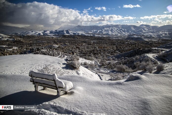 Nature of Sanandaj, Iran, in Winter