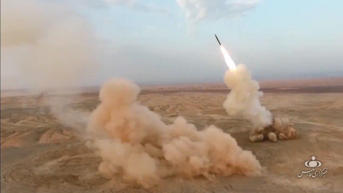 Iran Must Retaliate by Attacking Israel’s Haifa: Conservative Paper 1 Camouflaged Missiles Fired from Underground during Iran War Games