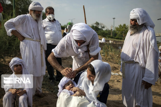 Mandaean Children Baptized in Iran's Karun River