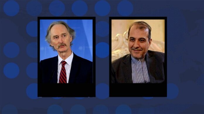 Iranian Diplomat, UN Envoy for Syria Hold Phone Talks