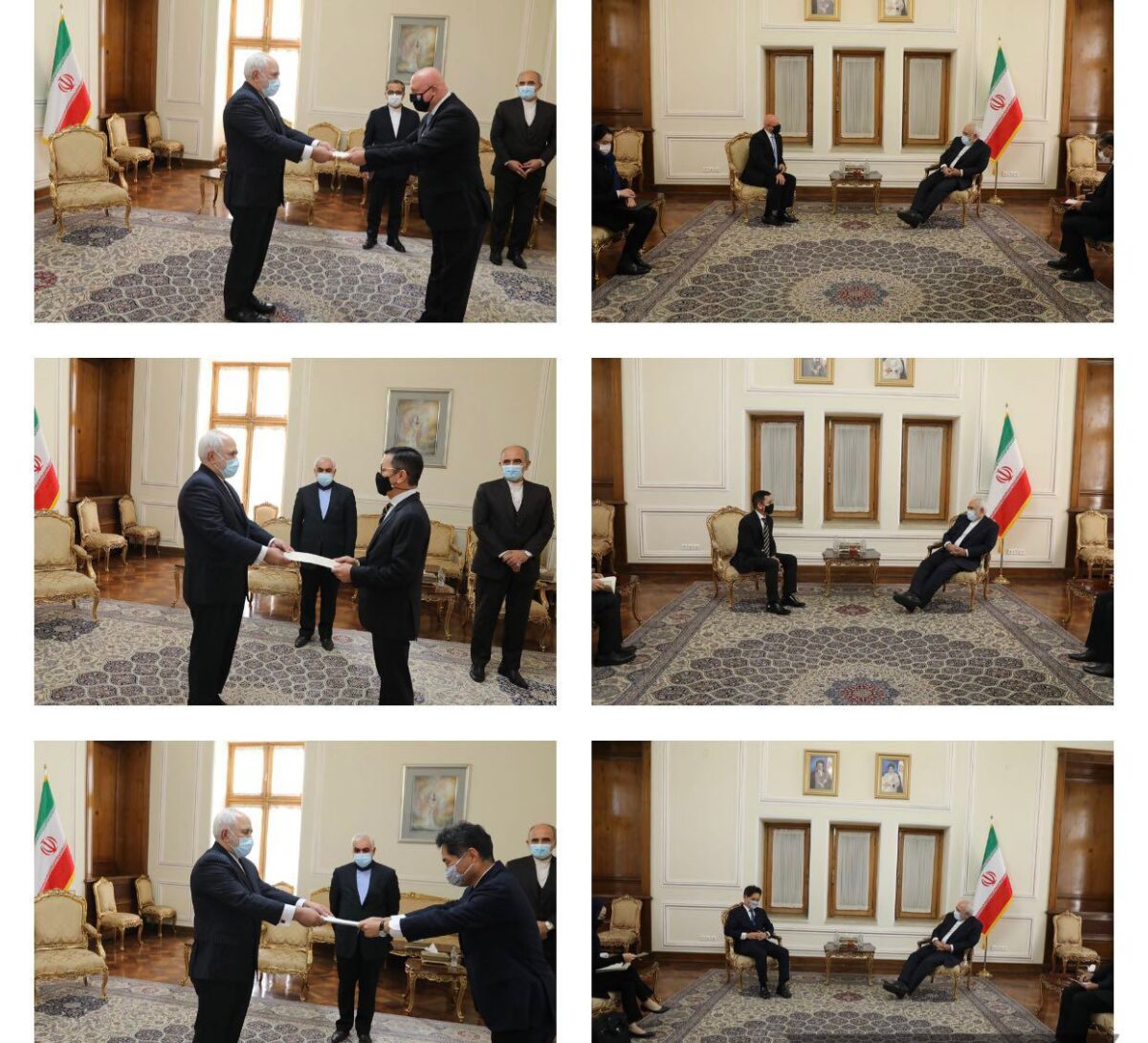 Iran's Foreign Minister Meets New Envoys of Slovakia, Thailand, Japan
