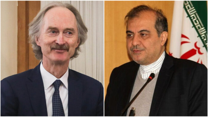 Iranian Diplomat, UN Envoy Discuss Syria Developments