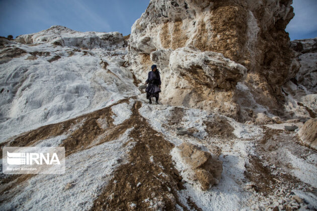 Women Villagers in Western Iran Earn a Living by Collecting Salt from Rocks 14