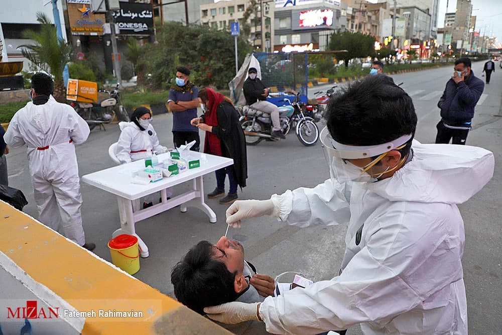 Khuzestan Citizens Tested for Coronavirus in Most Crowded Streets